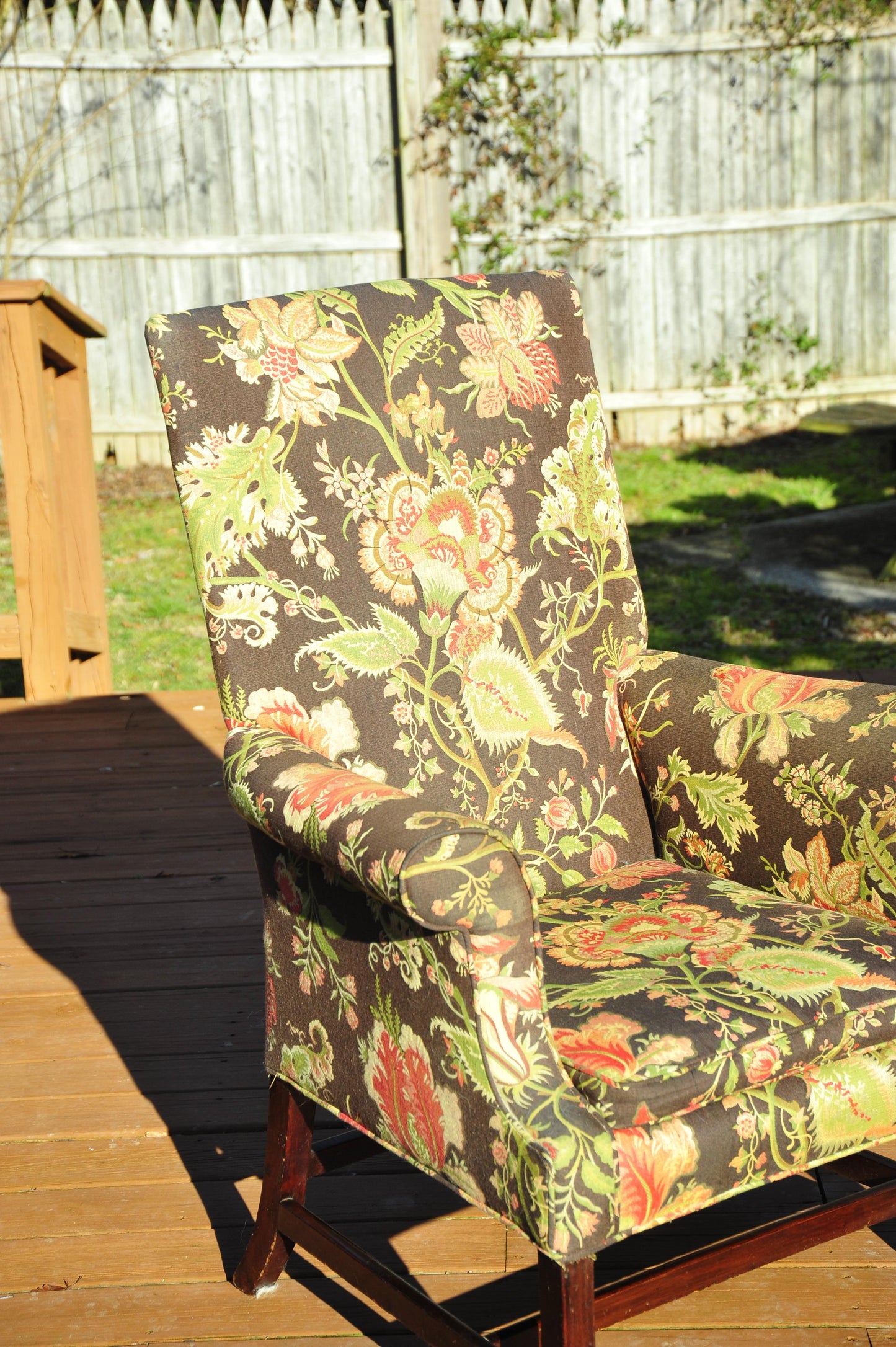 Rare Period English George III Chippendale Library Armchair Chair Circa 1790