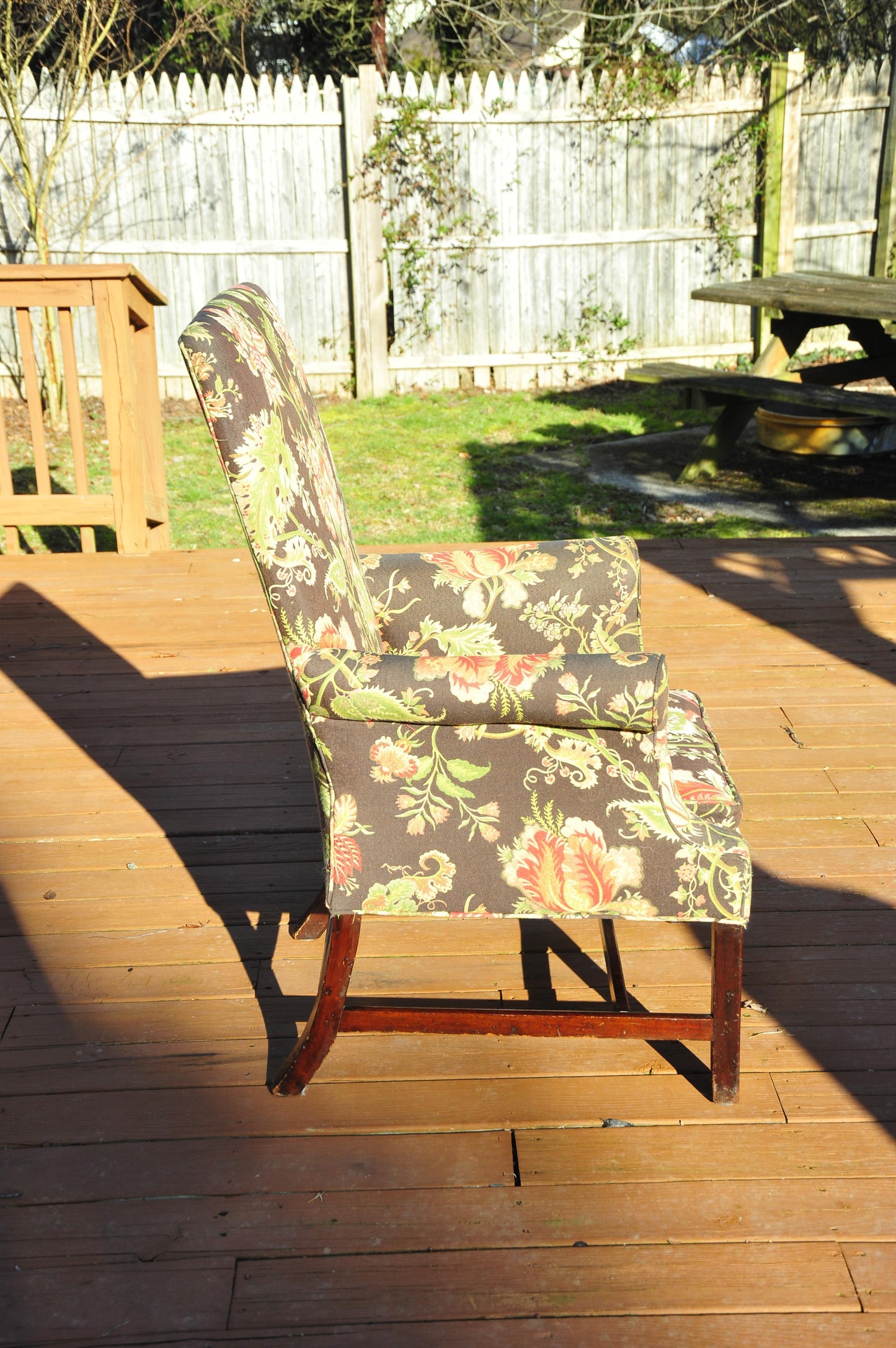 Rare Period English George III Chippendale Library Armchair Chair Circa 1790