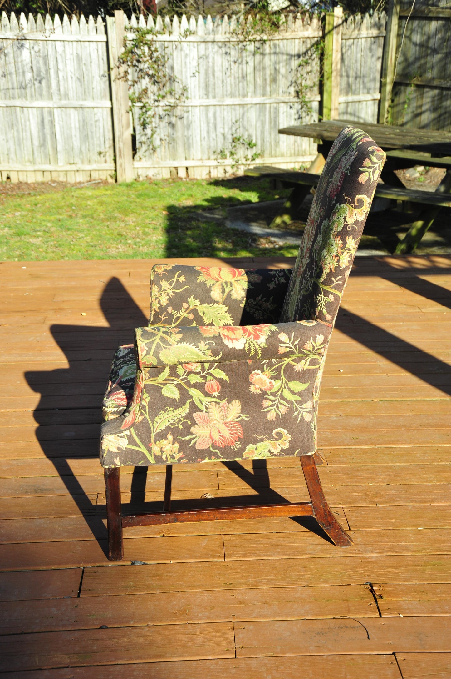 Rare Period English George III Chippendale Library Armchair Chair Circa 1790