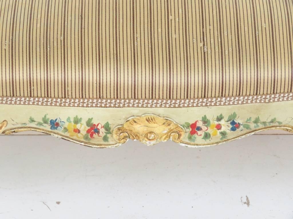 Venetian Paint Decorated Window Seat