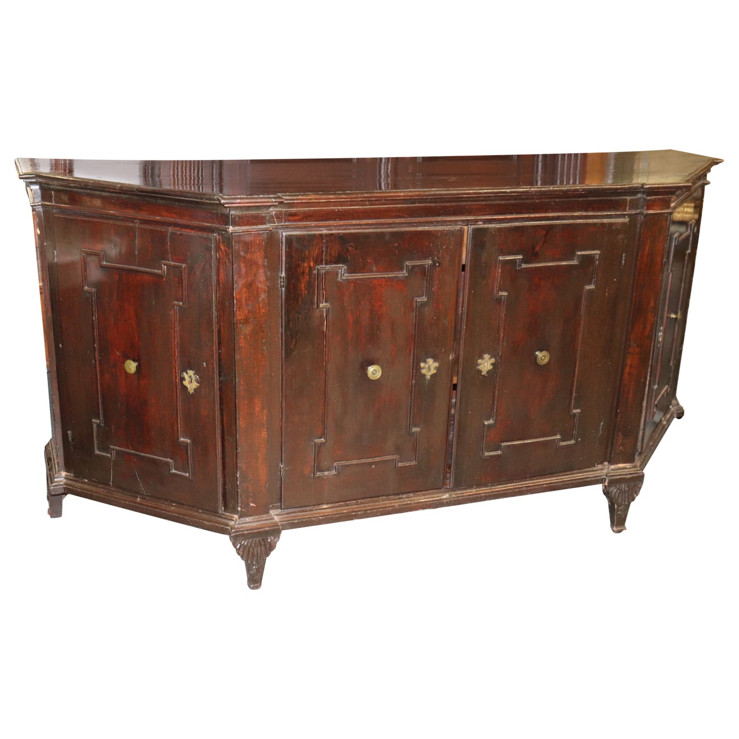 Rare Period French 1790s era Directoire Mahogany Sideboard Buffet