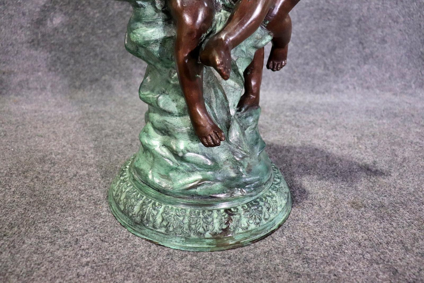 Beautiful Bronze Sculpture of a pair of Children Playing