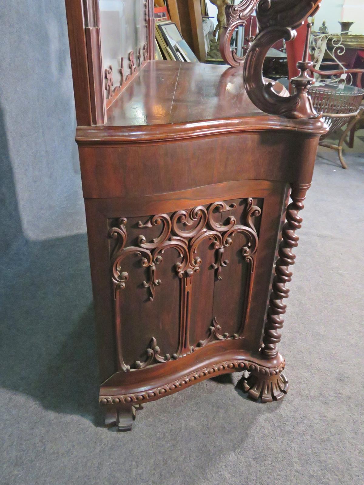 Rare Rosewood American Victorian Etagere Attributed to Alexander Roux C1860s