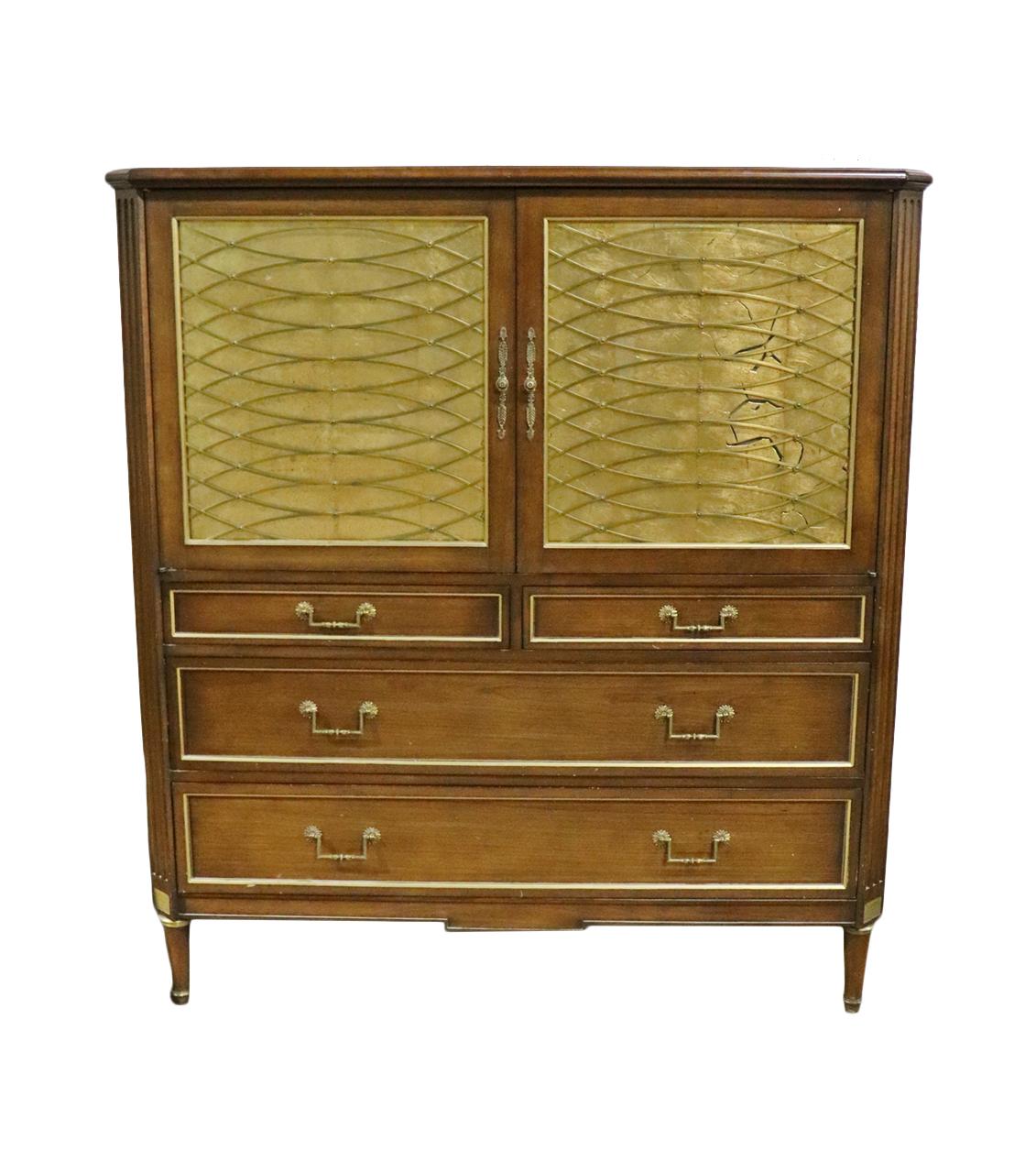 Fine Quality Maison Jansen Style Directoire Tall Dresser Wardrobe