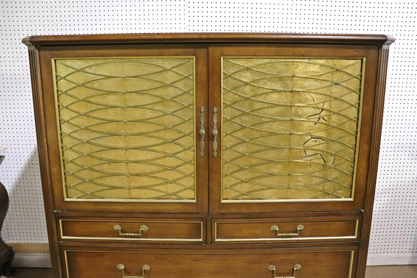 Fine Quality Maison Jansen Style Directoire Tall Dresser Wardrobe