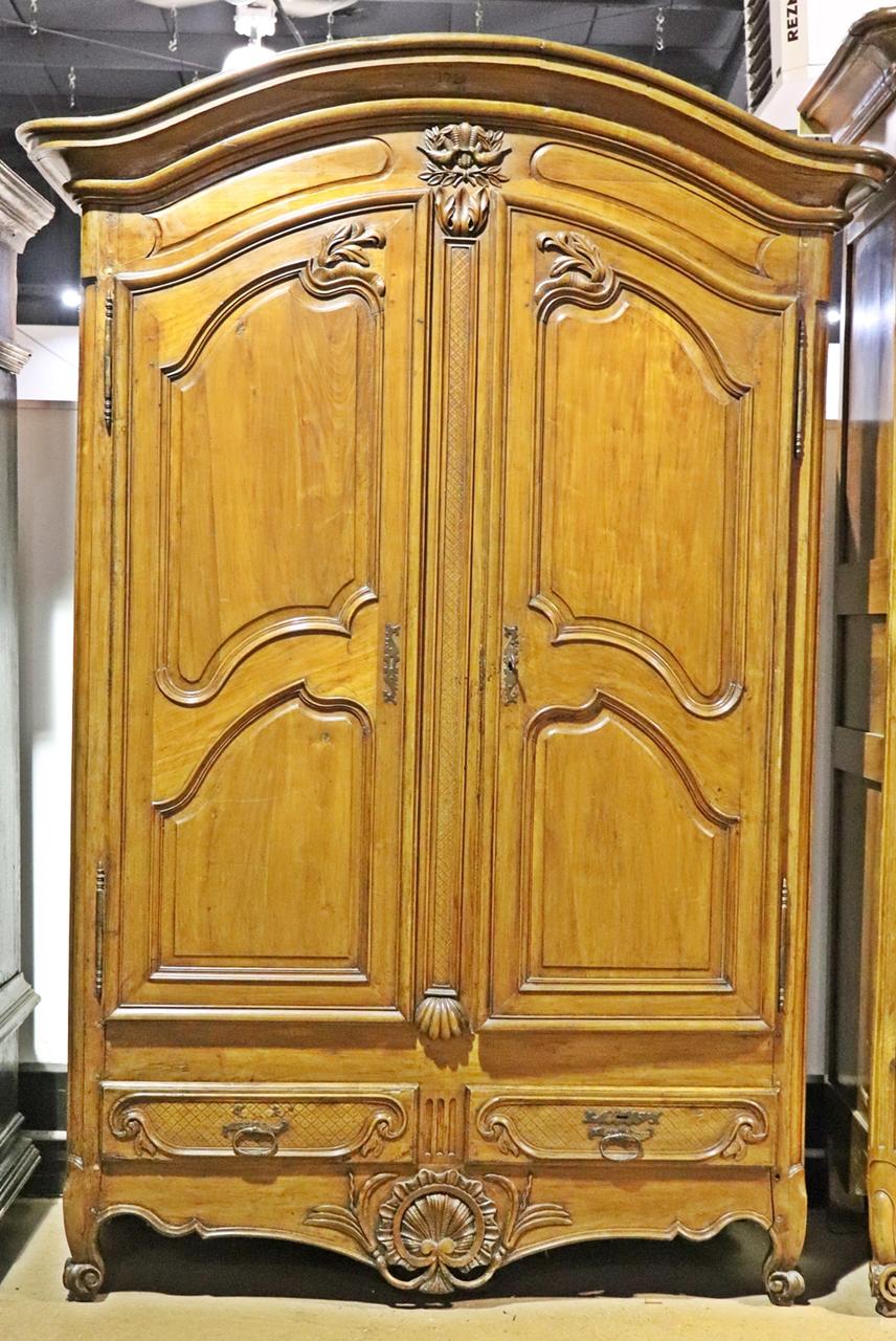 French Country Arched Top Mid 1800s era Armoire