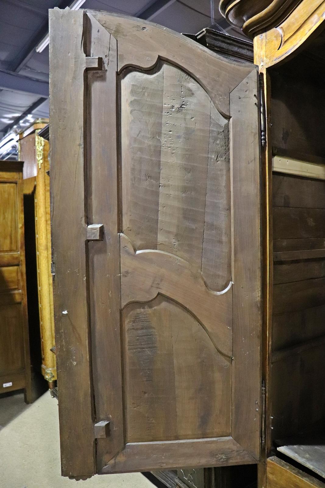 French Country Arched Top Mid 1800s era Armoire