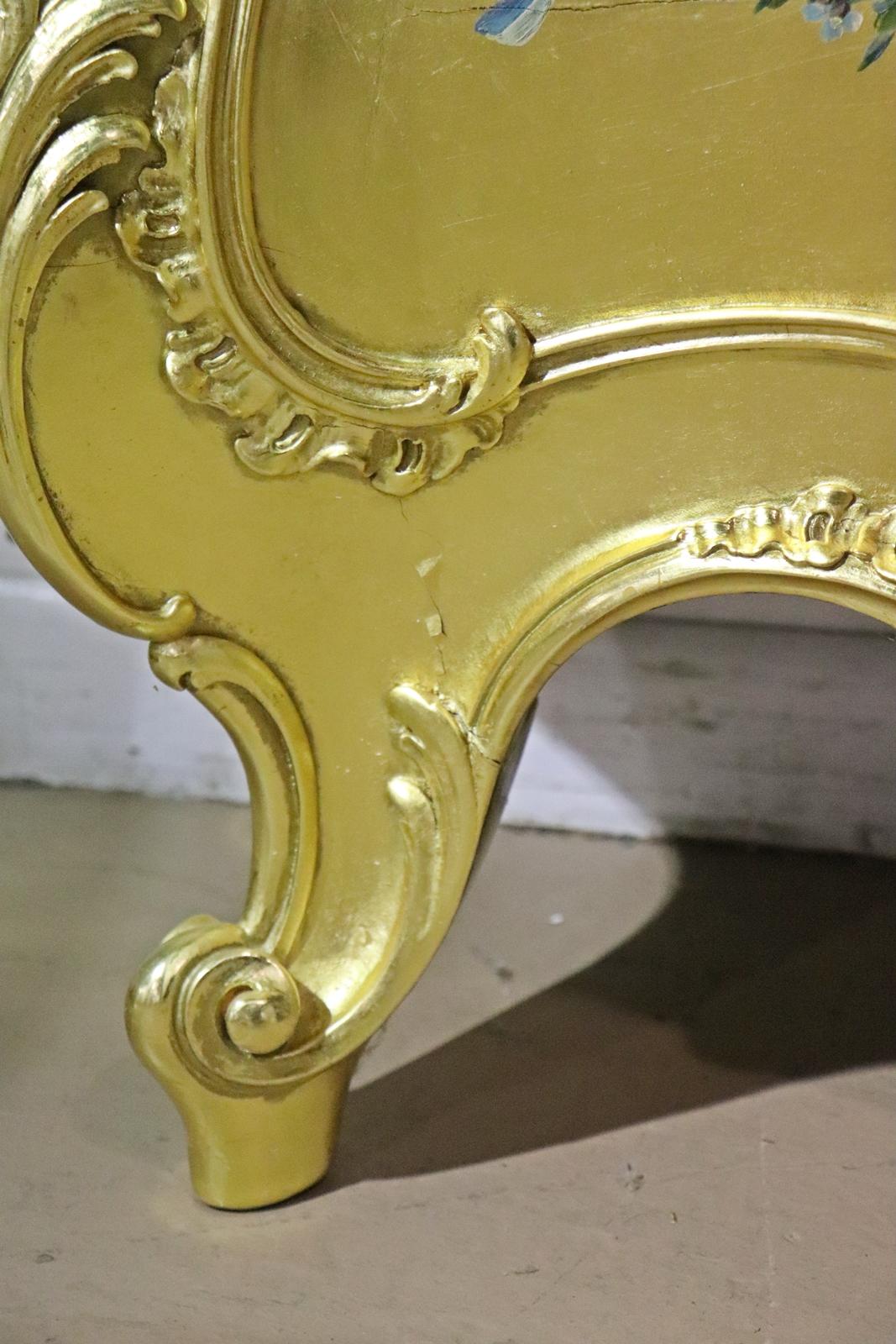 Palatial French Louis XV Gilded Tall Pier Mirror with Umbrella Holder circa 1890