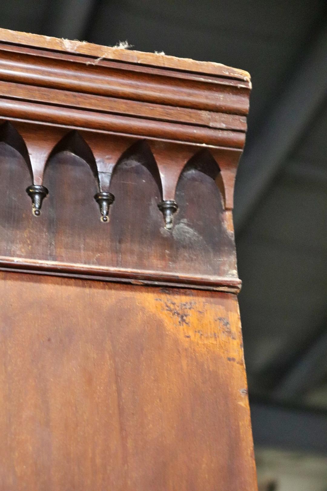 19th Century English Flame Mahogany Georgian Breakfront Bookcase