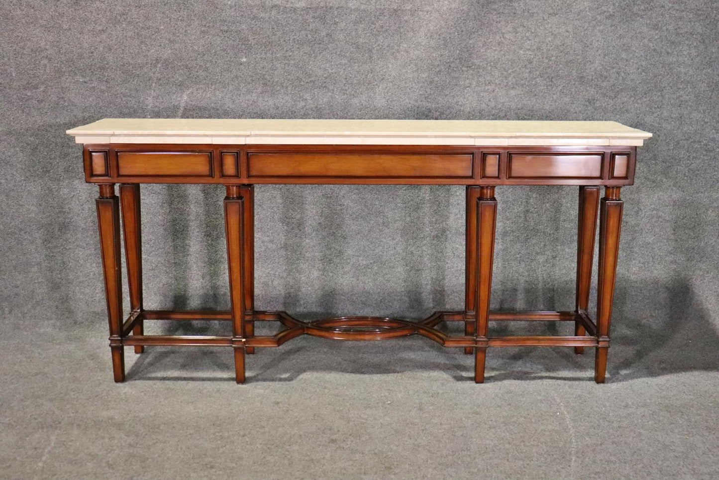 Marble Top French Regency Style Console Table