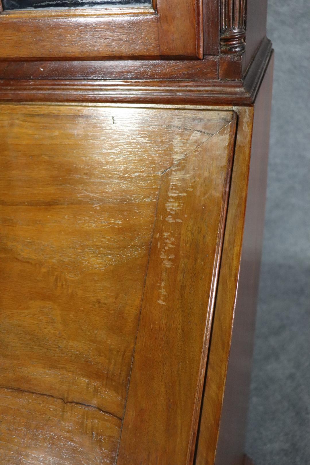 Fantastic American Centennial Solid Walnut Philadelphia Carved Secretary Desk