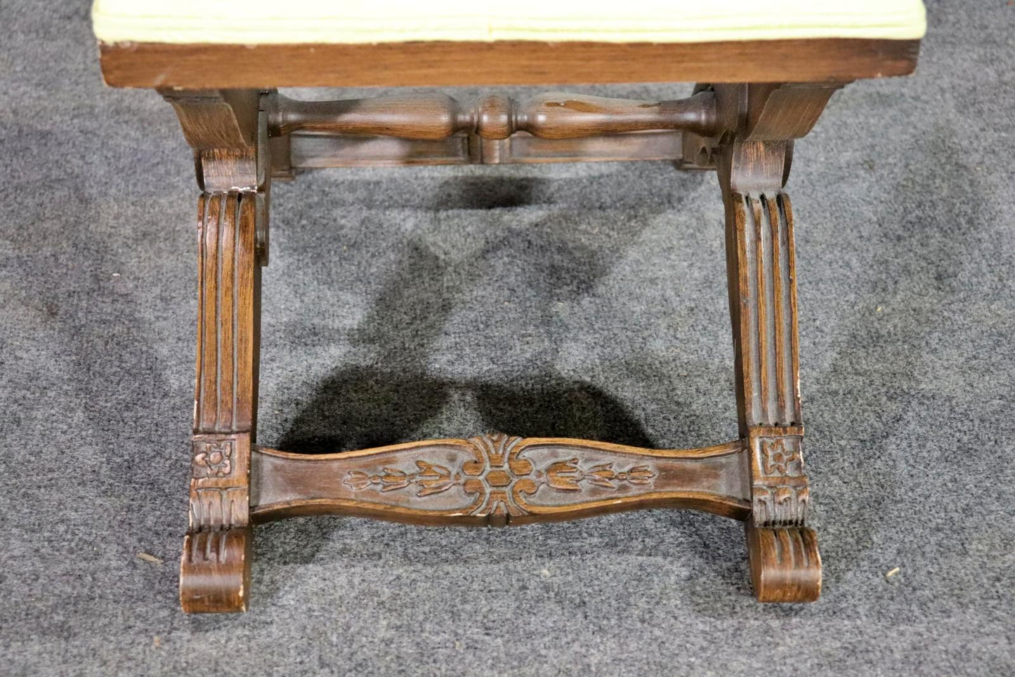 Pair Directoire Carved Draper Era x Benches