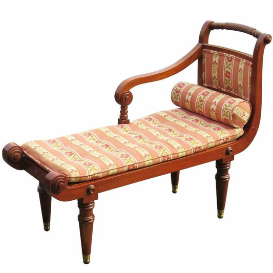 Diminutive French Regency Style Cane Recamier Daybed Chaise