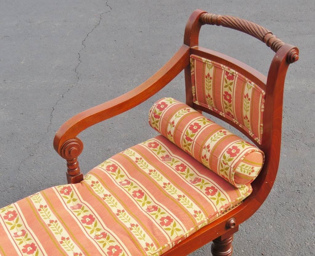 Diminutive French Regency Style Cane Recamier Daybed Chaise