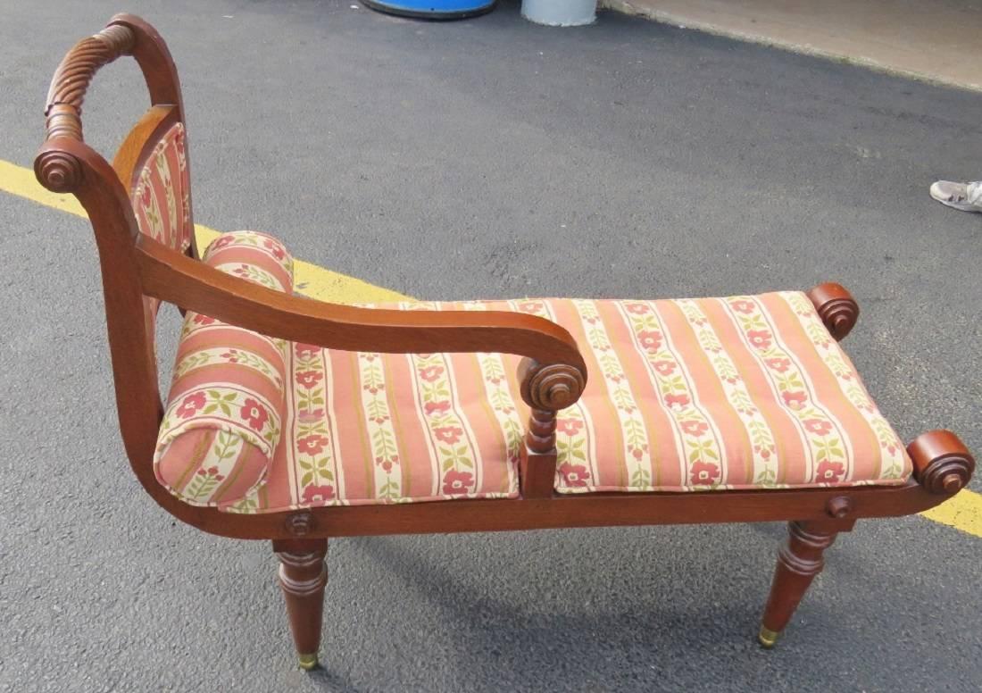 Diminutive French Regency Style Cane Recamier Daybed Chaise