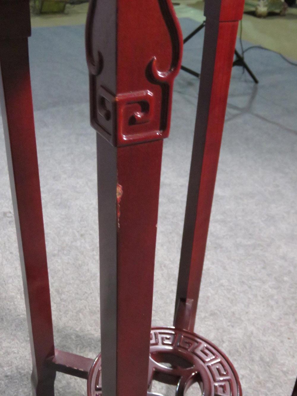 Chinese Carved Mahogany Plantstand Pedestal, C1920