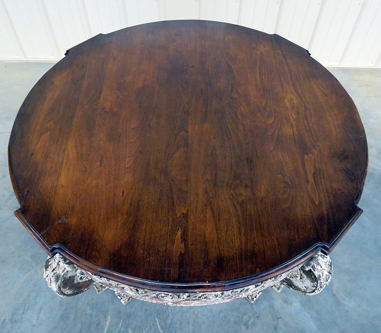 Distress Paint Decorated Swedish Napoleonic Style Center Table