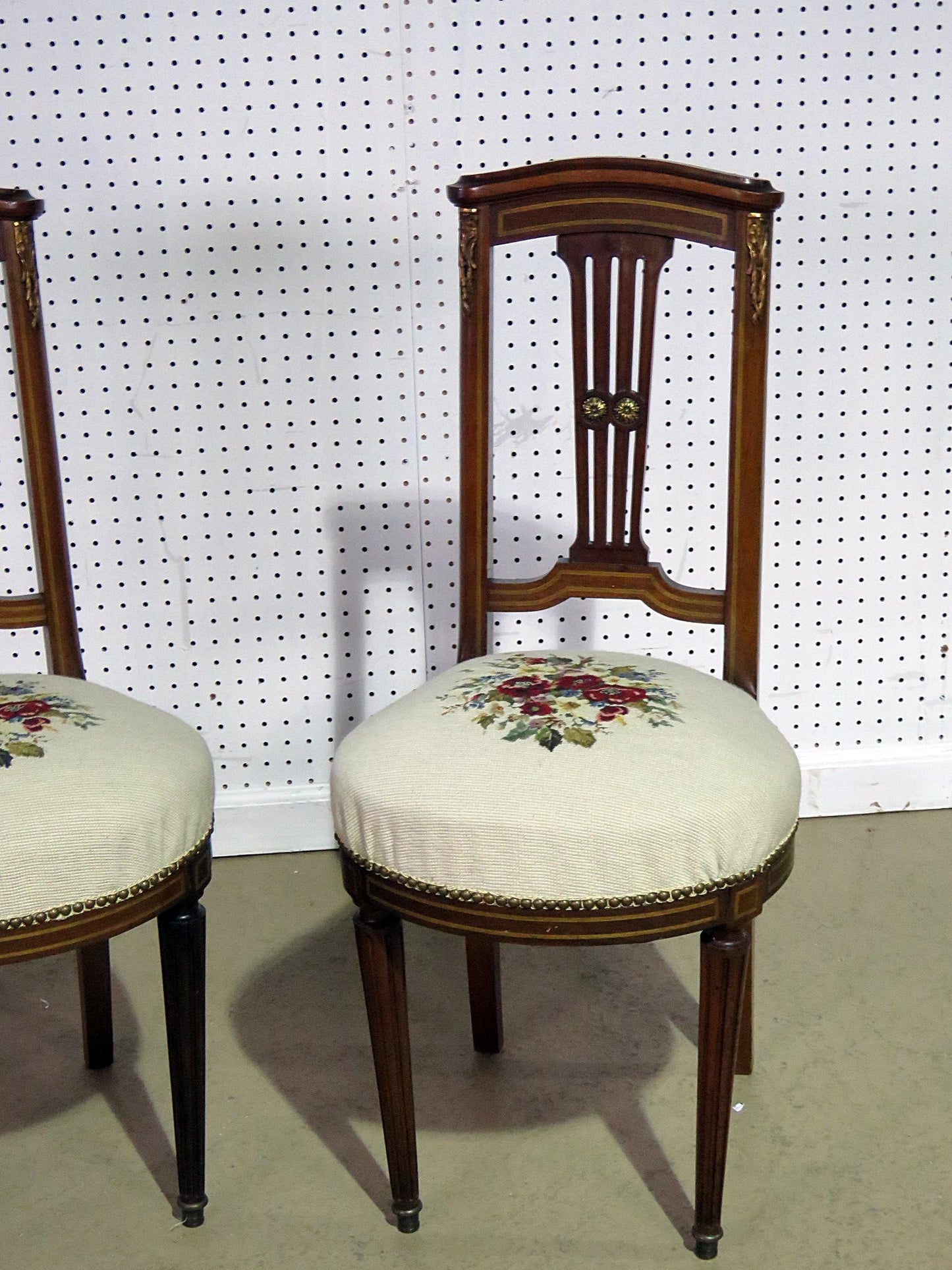 Pair of Directoire Style Slipper Chairs