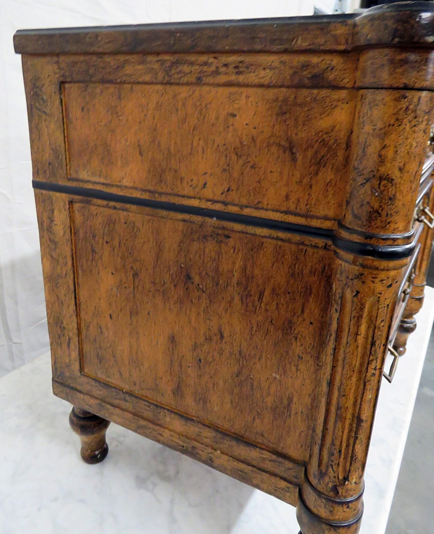 French Paint Decorated Directoire Petite Commode Jewelry Chest by Lewis Mittman