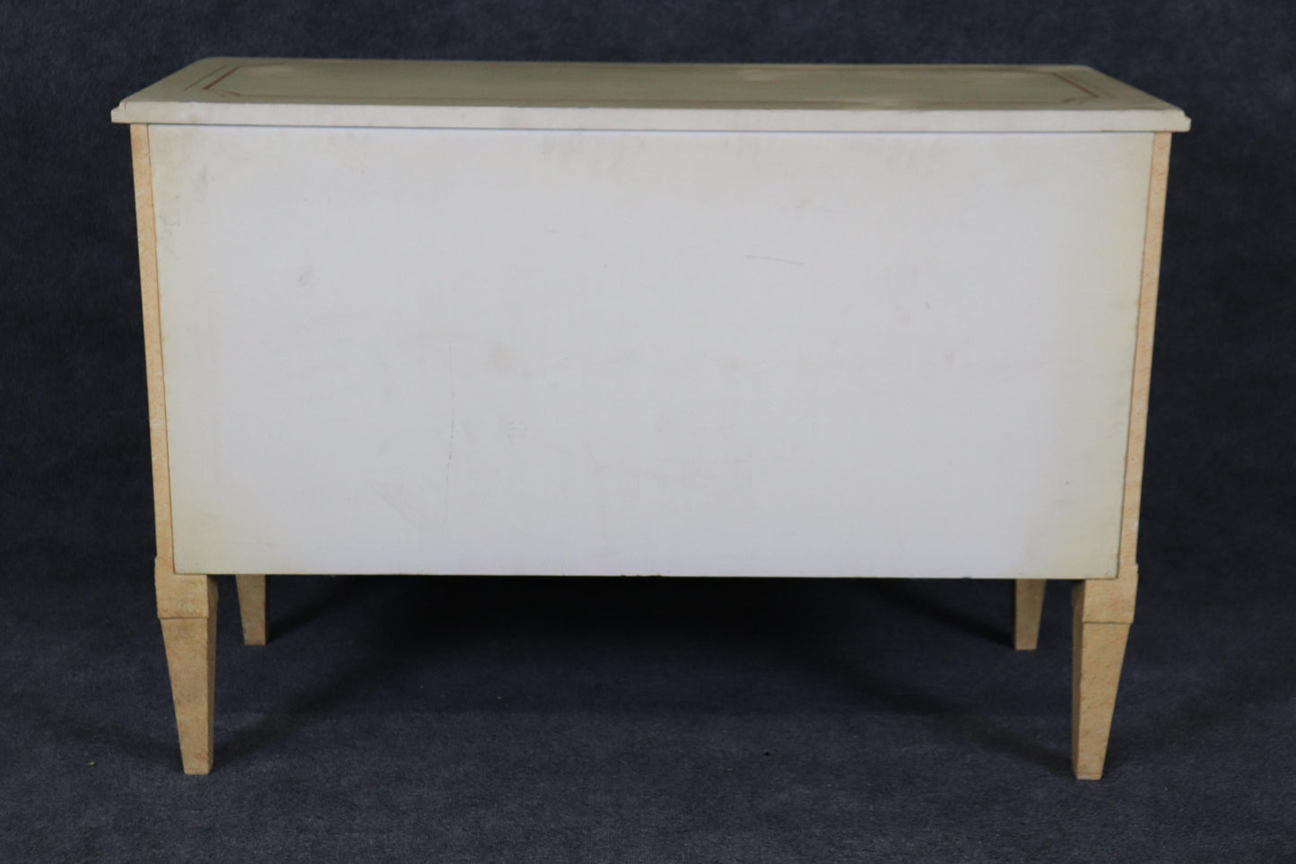 French Directoire Style Paint Decorated Two Drawer Baker Commode Dresser