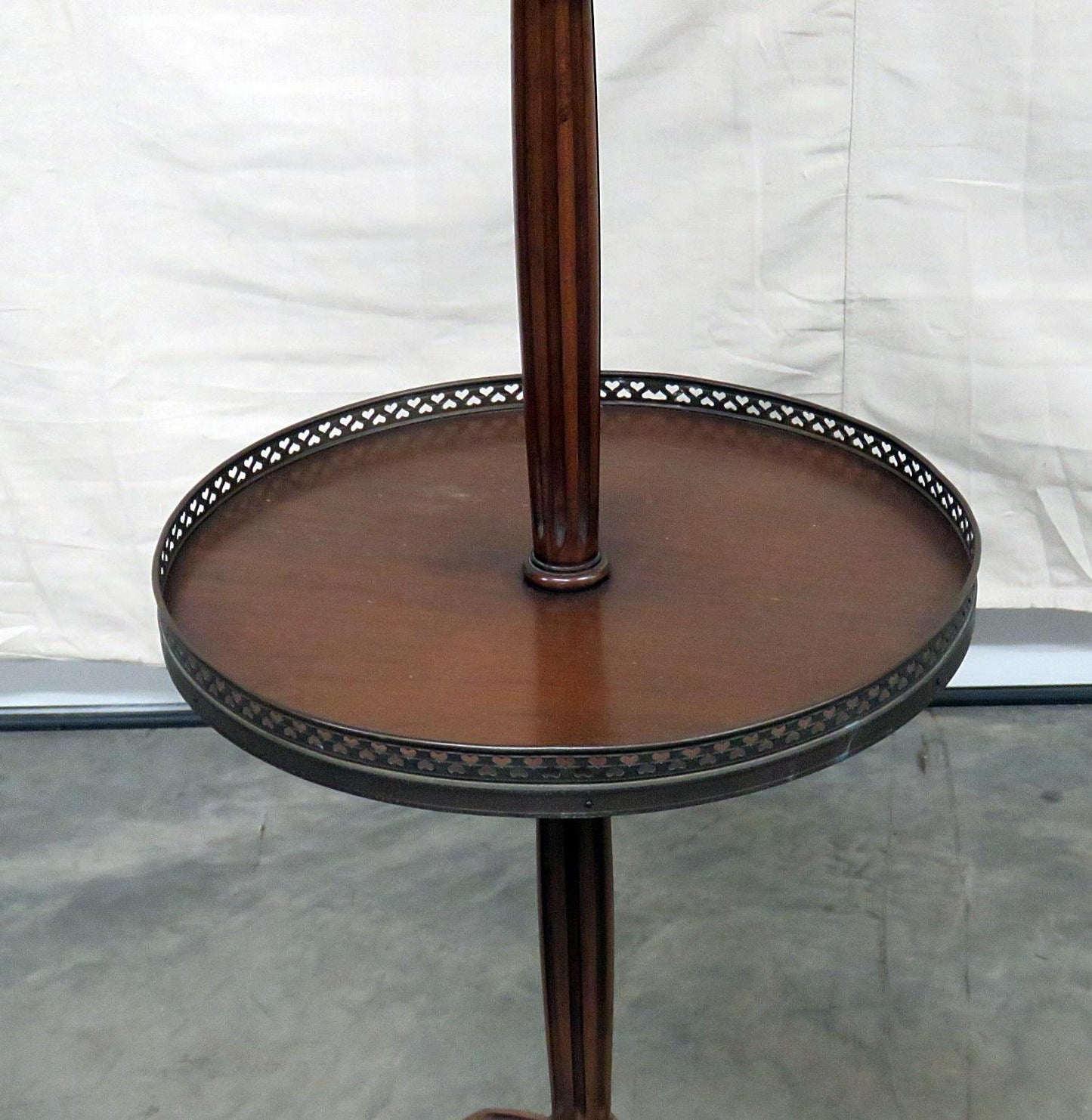 Antique 2-Tier Lamp Table