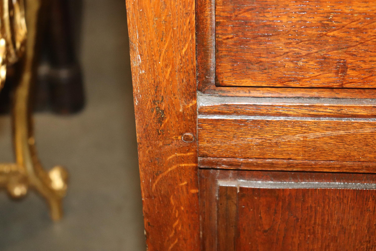 Antique 1770s Era Country French Solid Walnut Carved Sideboard Buffet