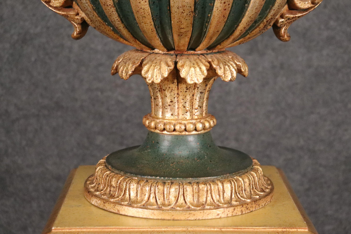 Gilded and Paint Decorated Venetian Style Floor Standing Plantstand Planter