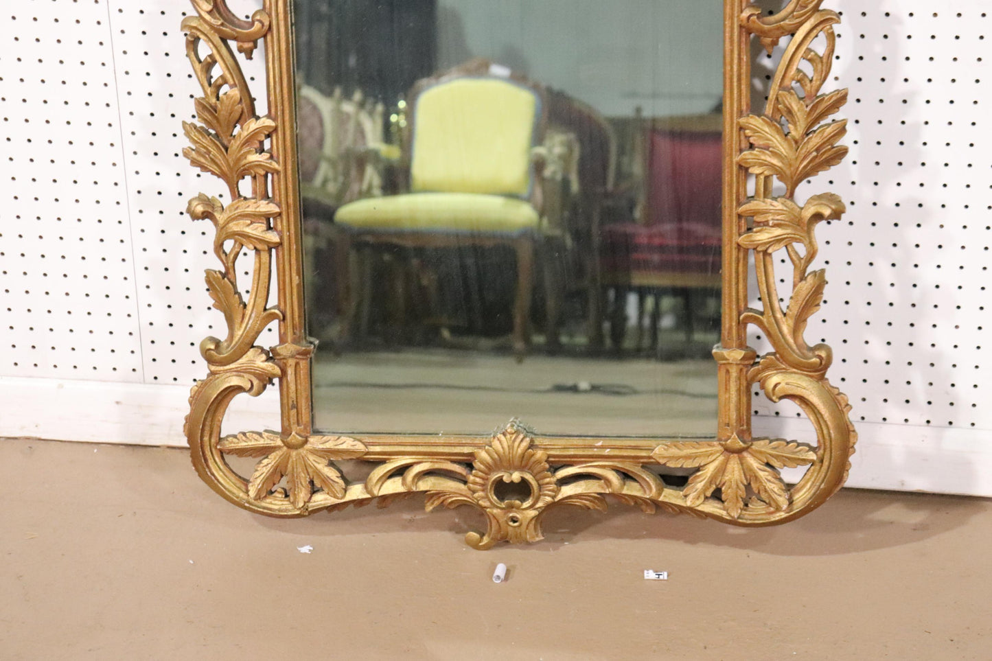 Gilded French Louis XV Wall Mirror