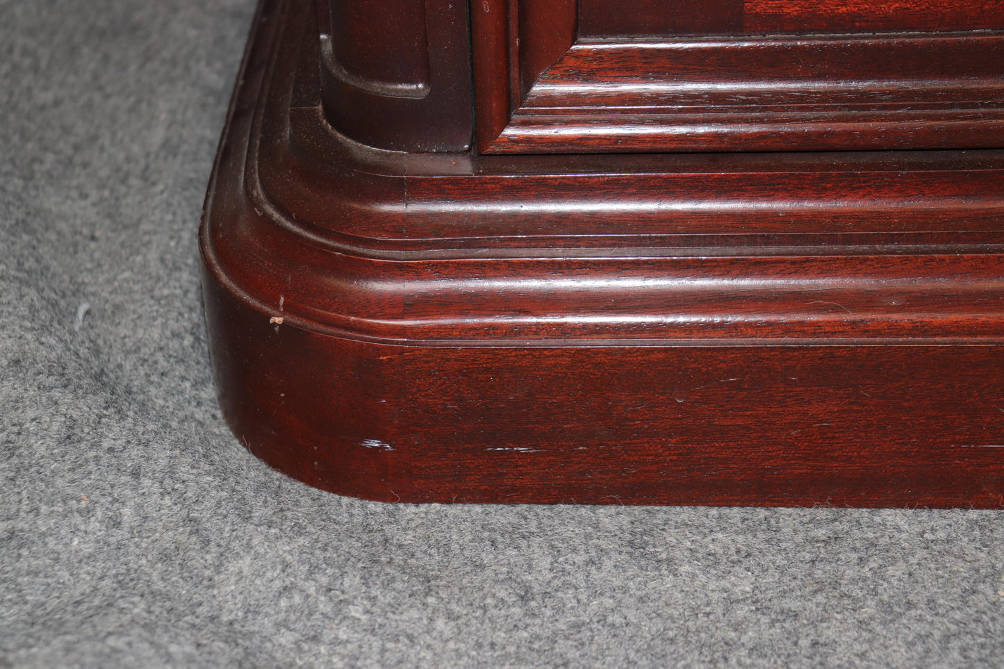 Custom-Made Mahogany Carved French Directoire Style Gilded Sideboard Buffet