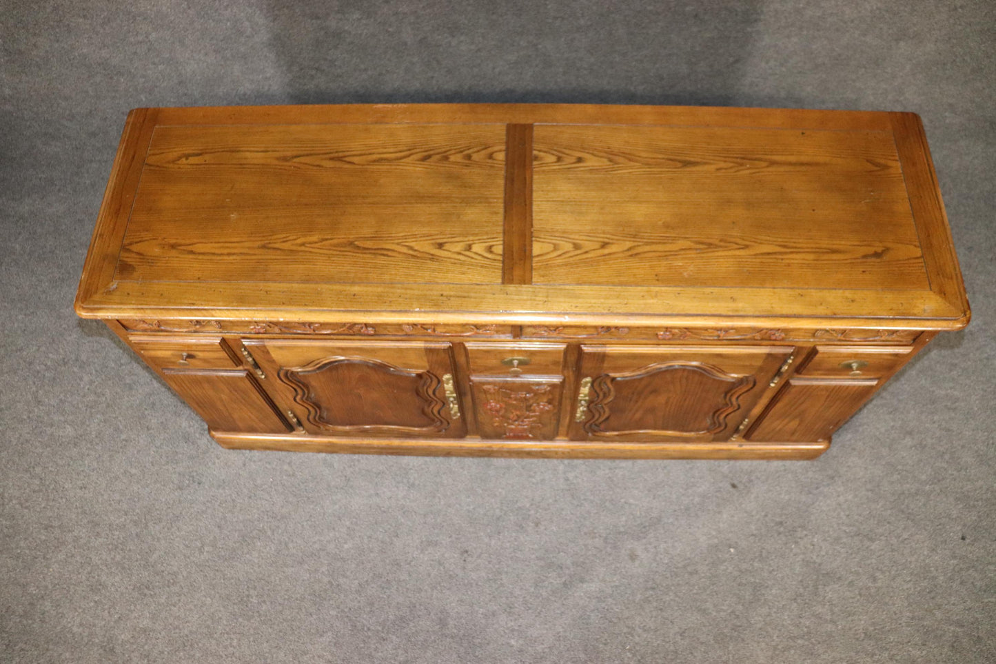 Milling Road by Baker Furniture Country French Oak Sideboard Buffet, circa 1980