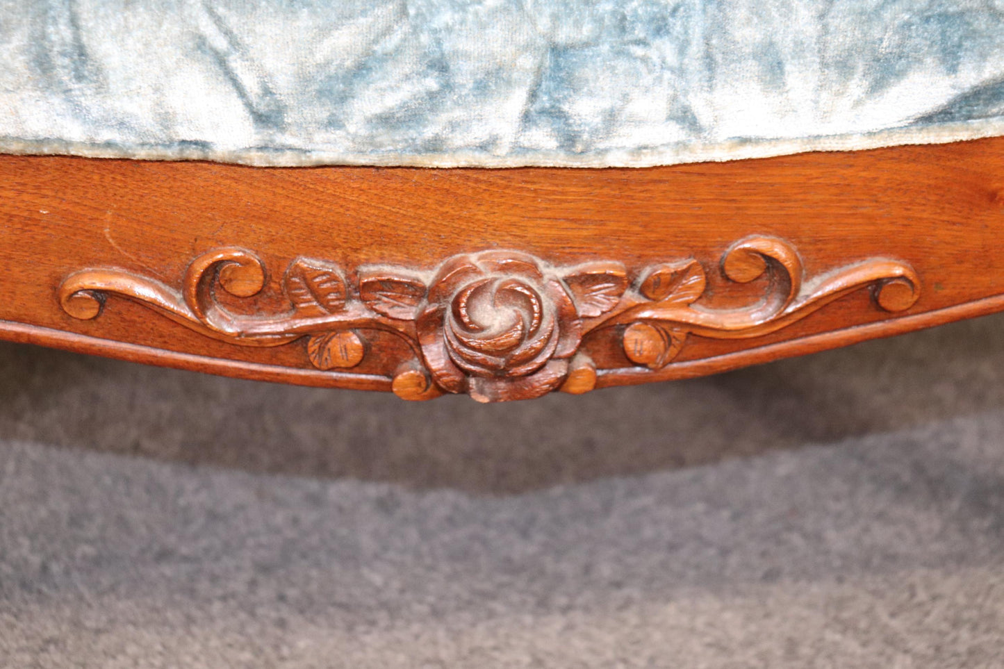 Pair of Rare Walnut American Victorian Foot Stools Attributed to Belter