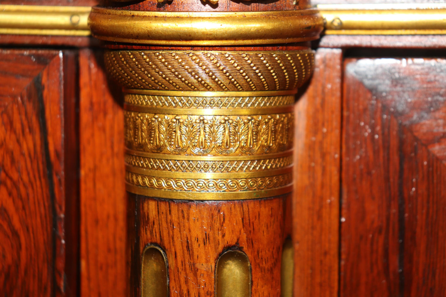 Best Quality Bronze Mounted French Louis XVI Marble Top Rosewood Sideboard