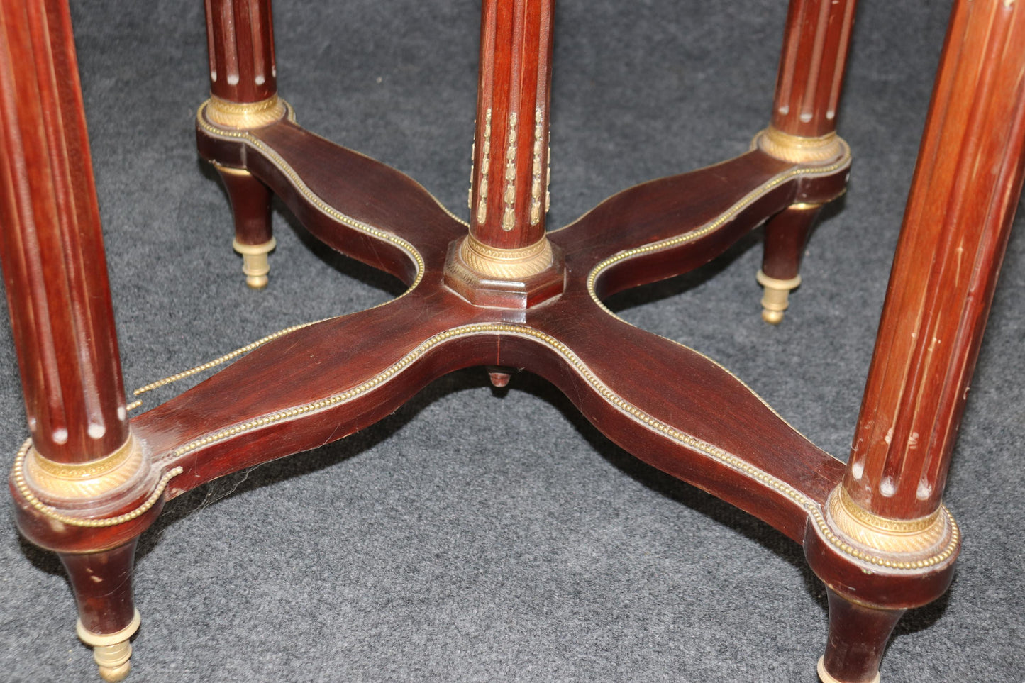 French Louis XVI Alabaster Bronze Mounted Center Table in the manner of Sormani