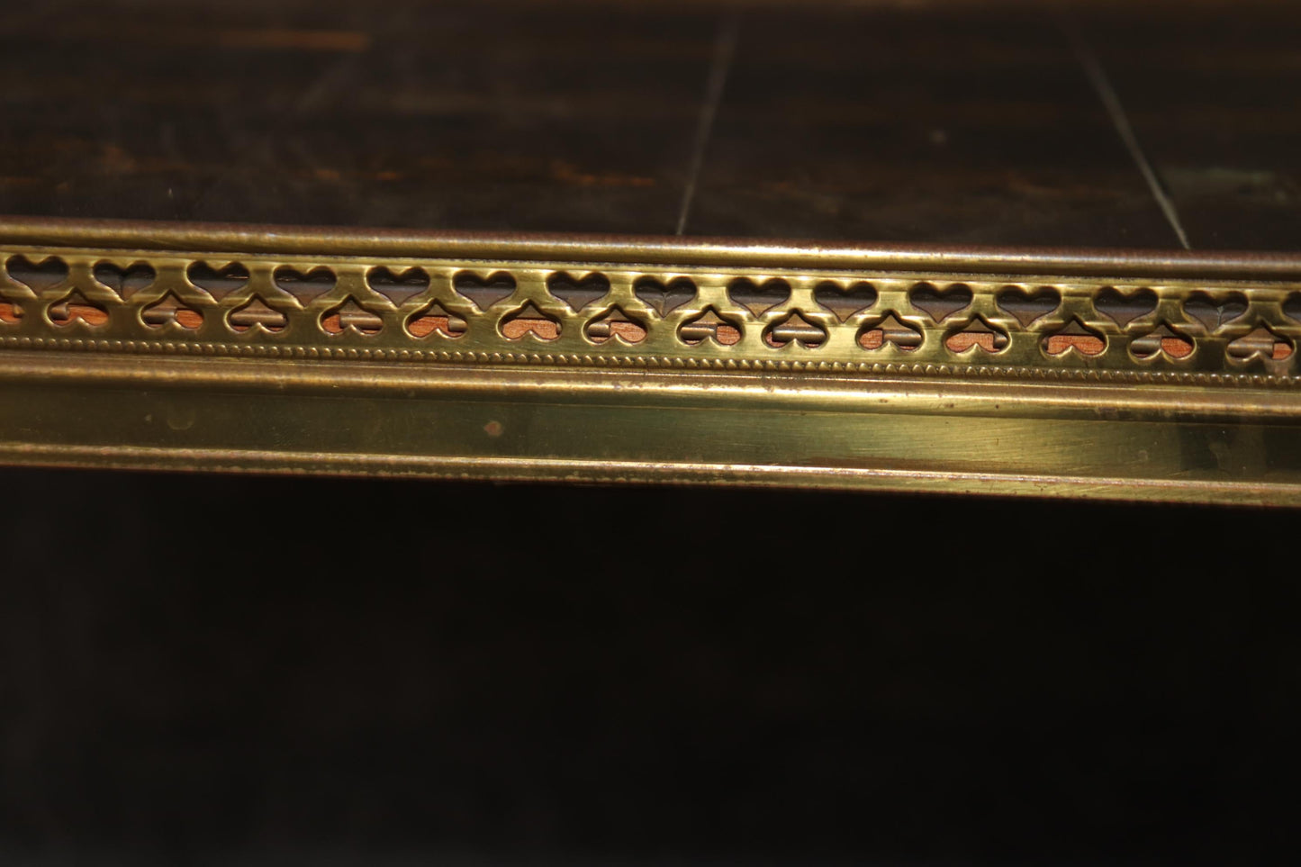 Superb Brass Directoire Style Coffee Table Attributed to Maison Jansen