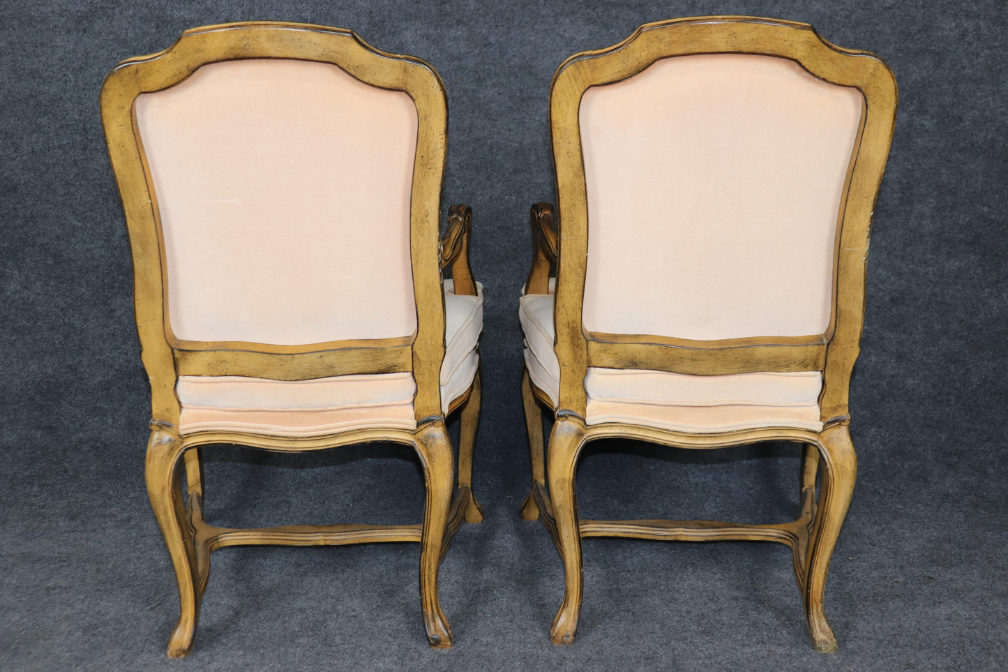 Fine Set of 10 French Carved Walnut Louis XV Dining Chairs