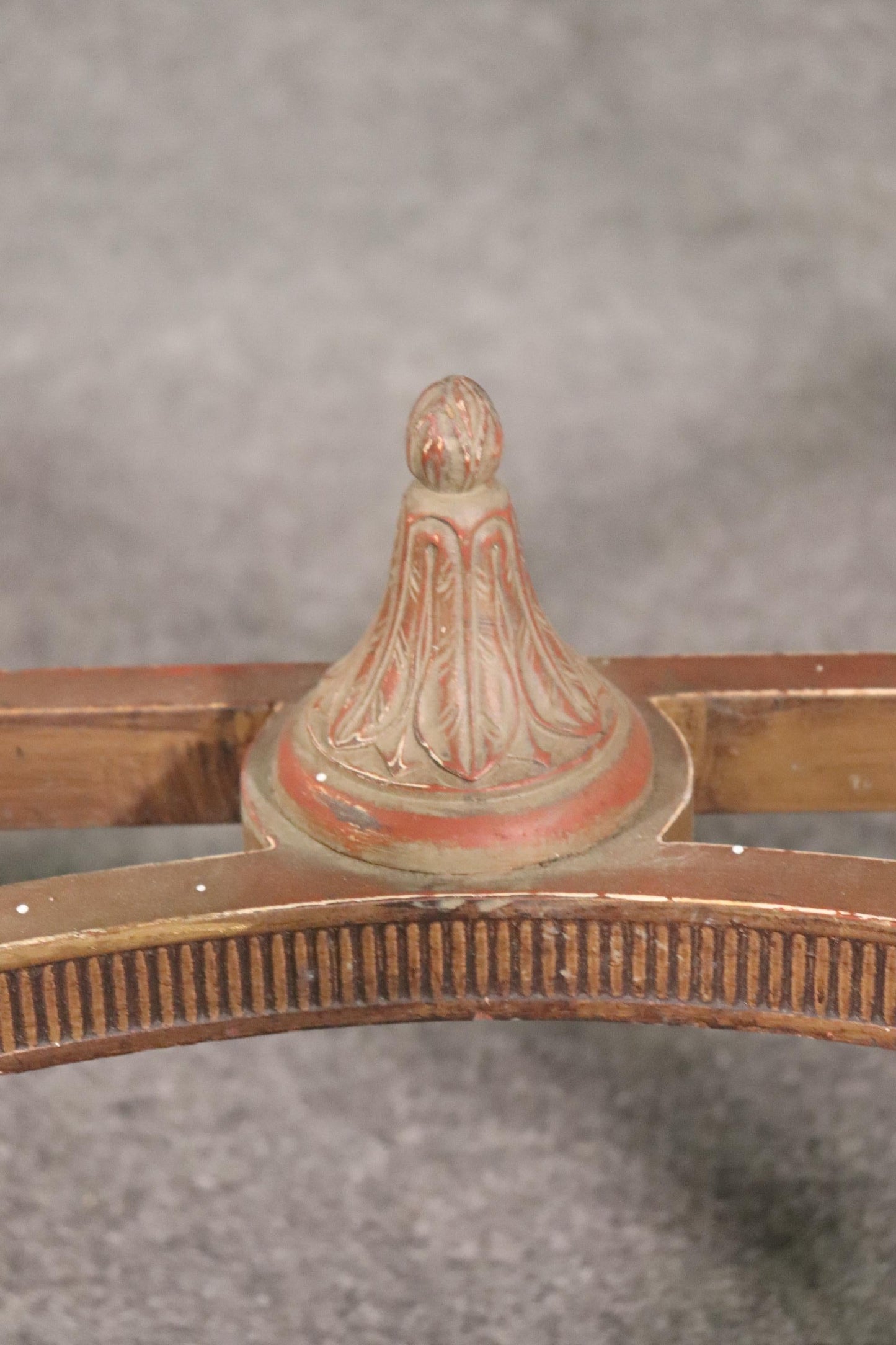 Fine Quality Paint Decorated Gilded Adams Demilune Console Table, Circa 1890