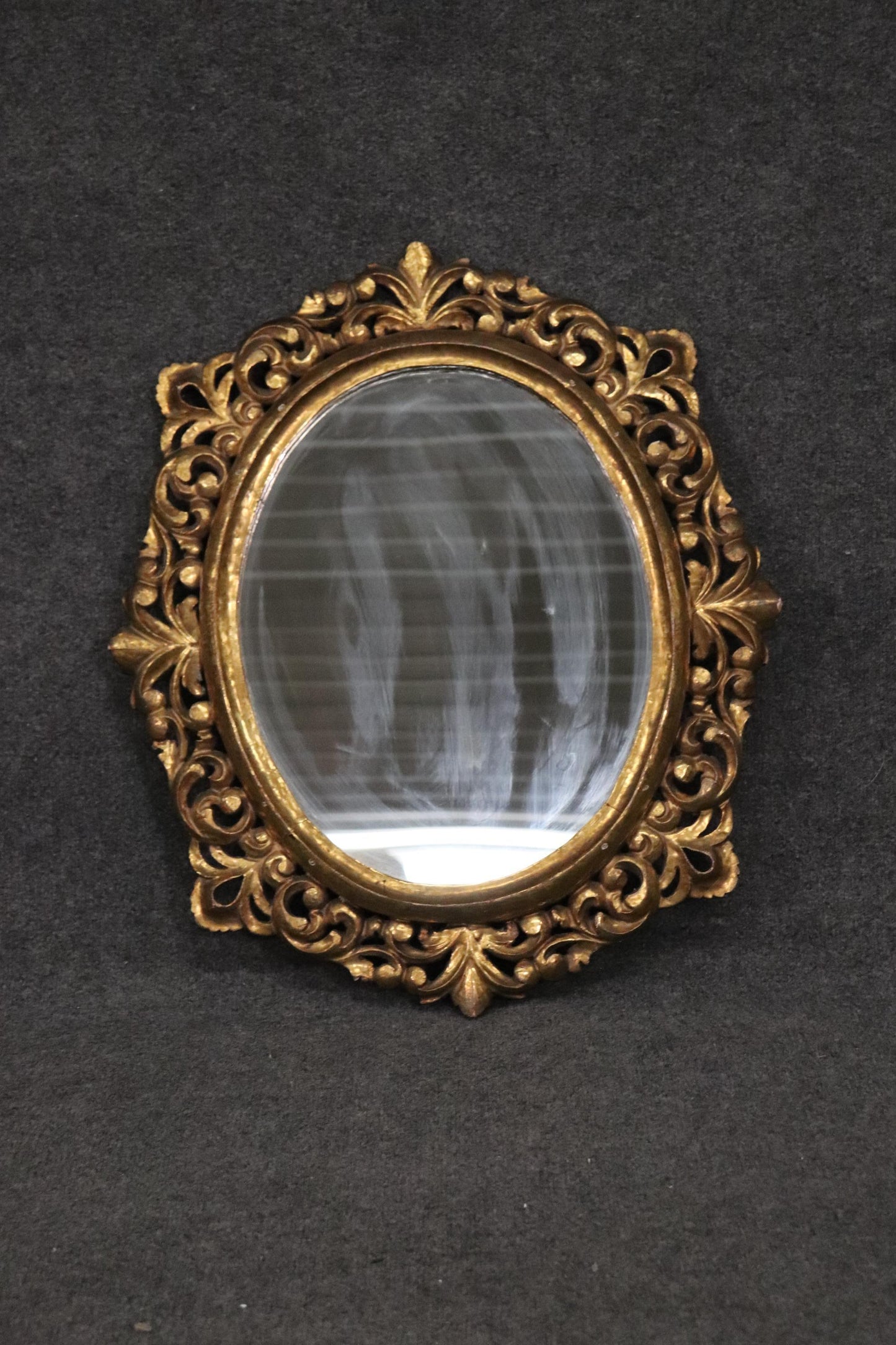 Gilded Gesso Florentine Italian Rococo Mirror circa 1860