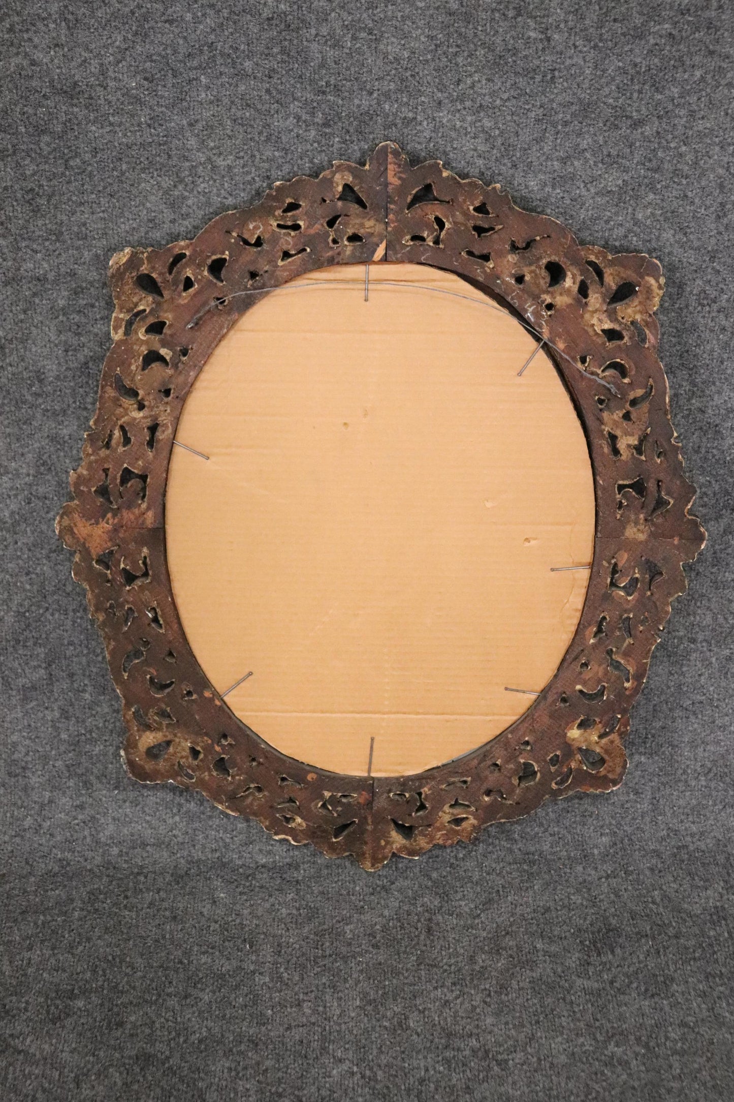 Gilded Gesso Florentine Italian Rococo Mirror circa 1860