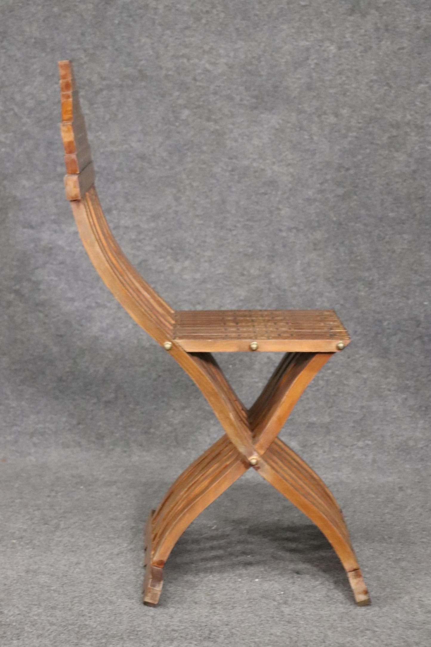 Inlaid Folding Syrian Decorative Chair