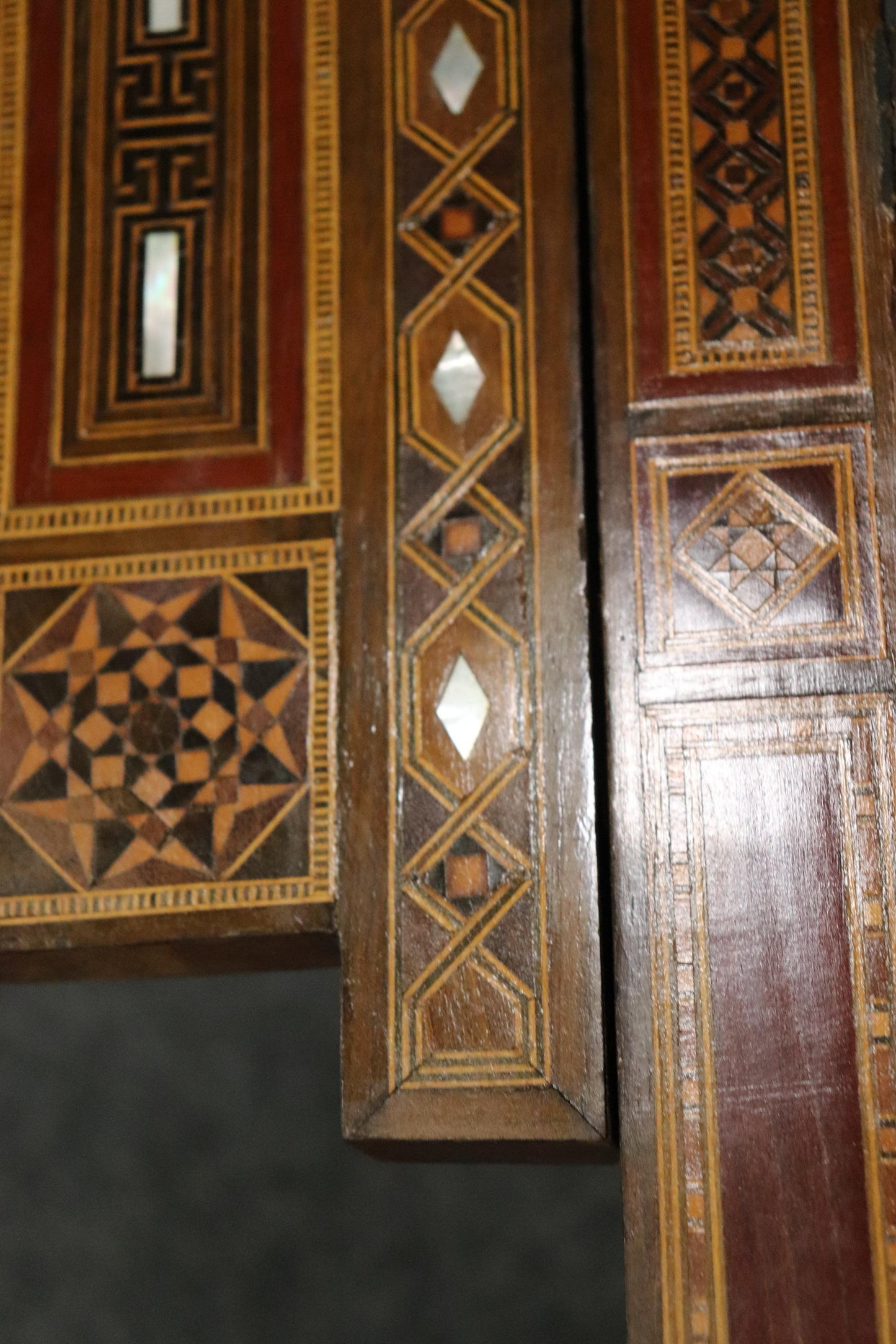 Inlaid Folding Syrian Decorative Chair