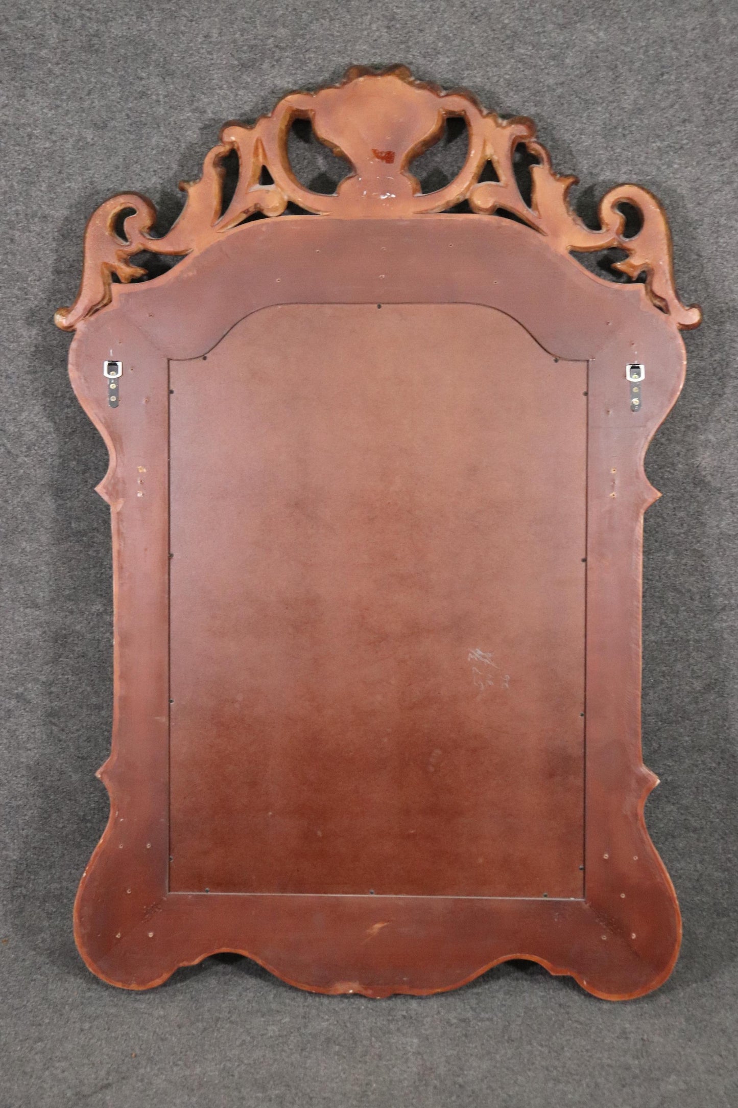 Fine Quality Maitland Smith Style Georgian Solid Mahogany Gilded Wall Mirror