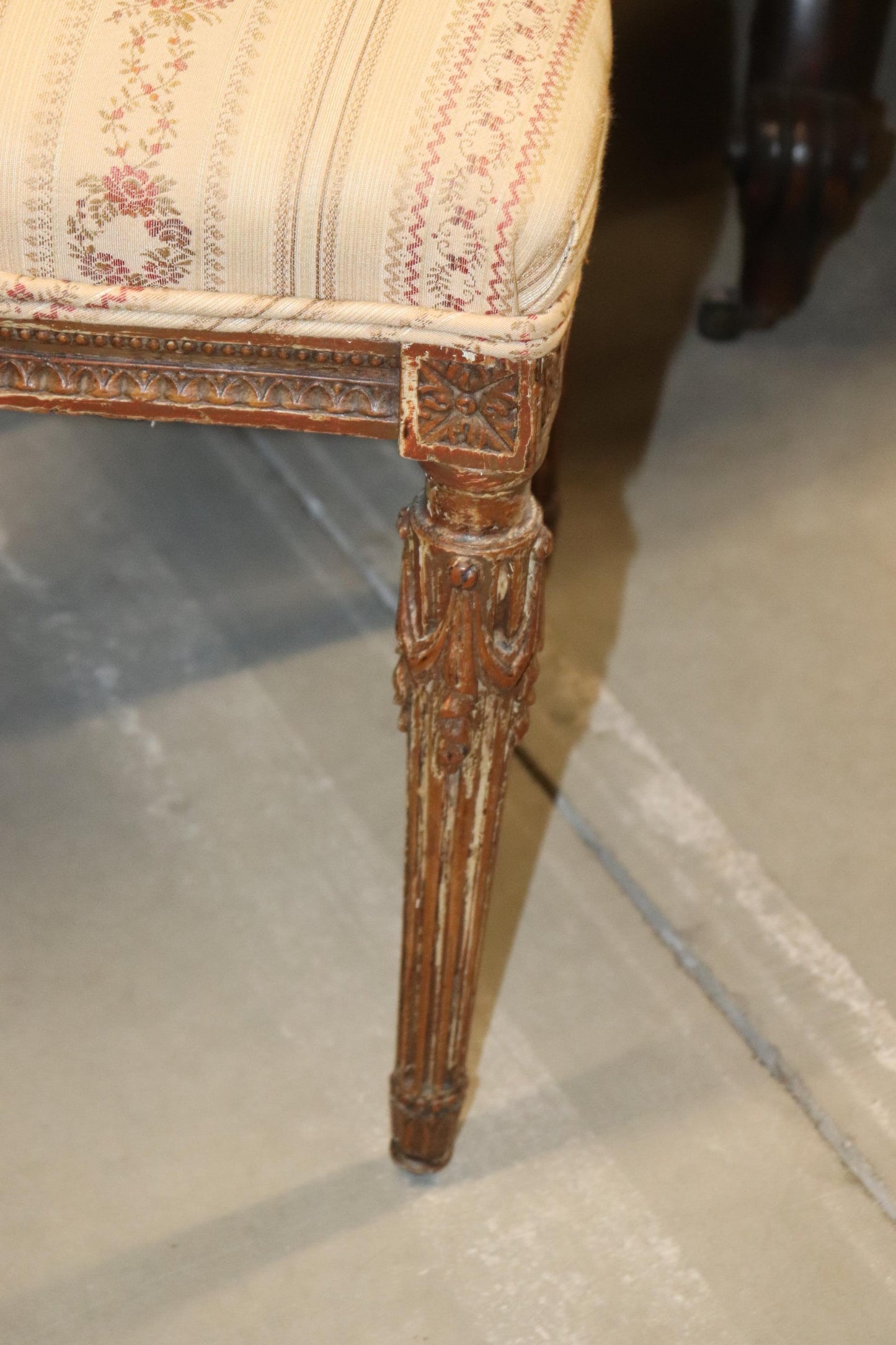 Fine Quality Pair of French Louis XVI Carved Side Chairs, Circa 1940s