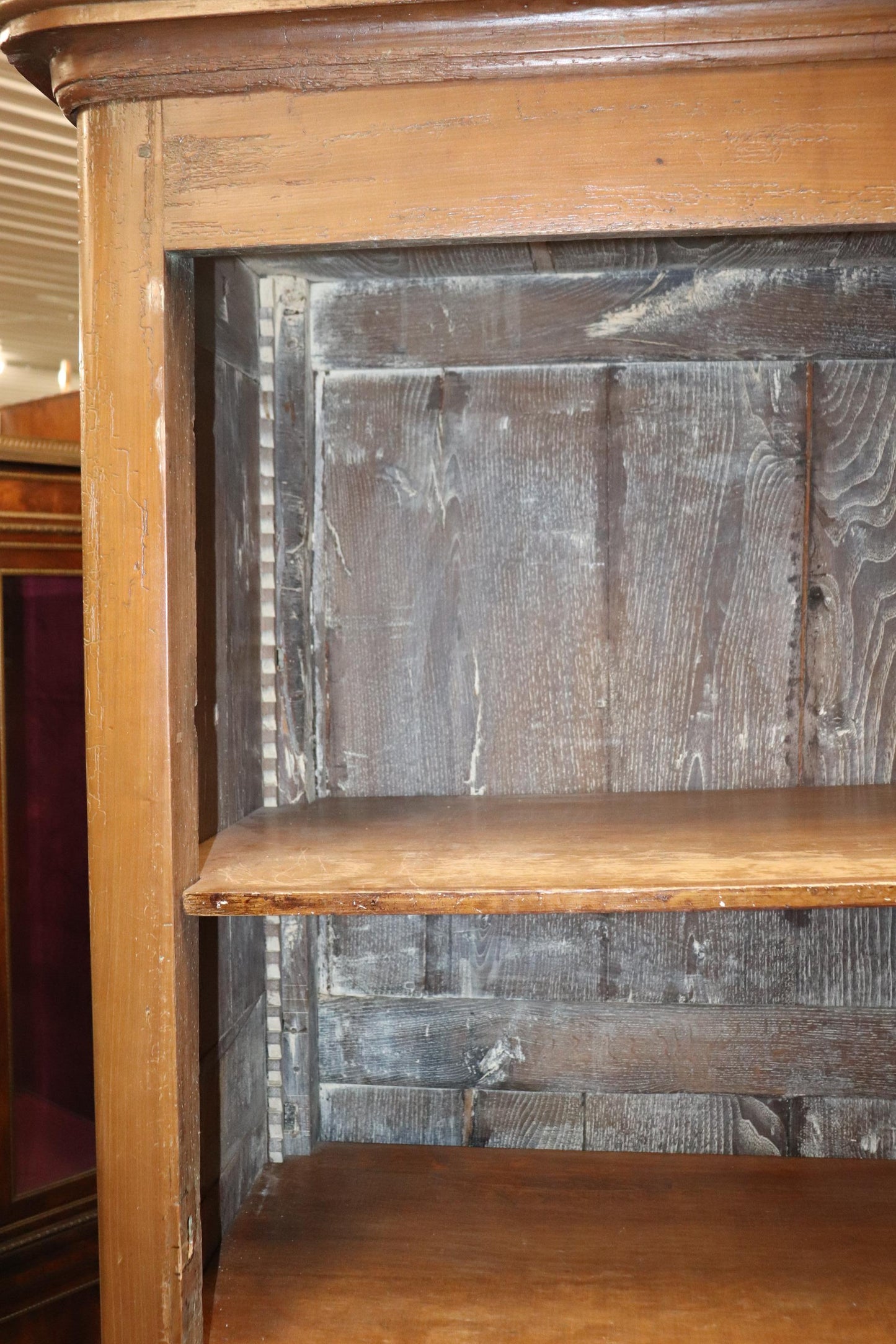 Fine Solid Oak Single Door French Country Armoire Bonnetiere Circa 1840s