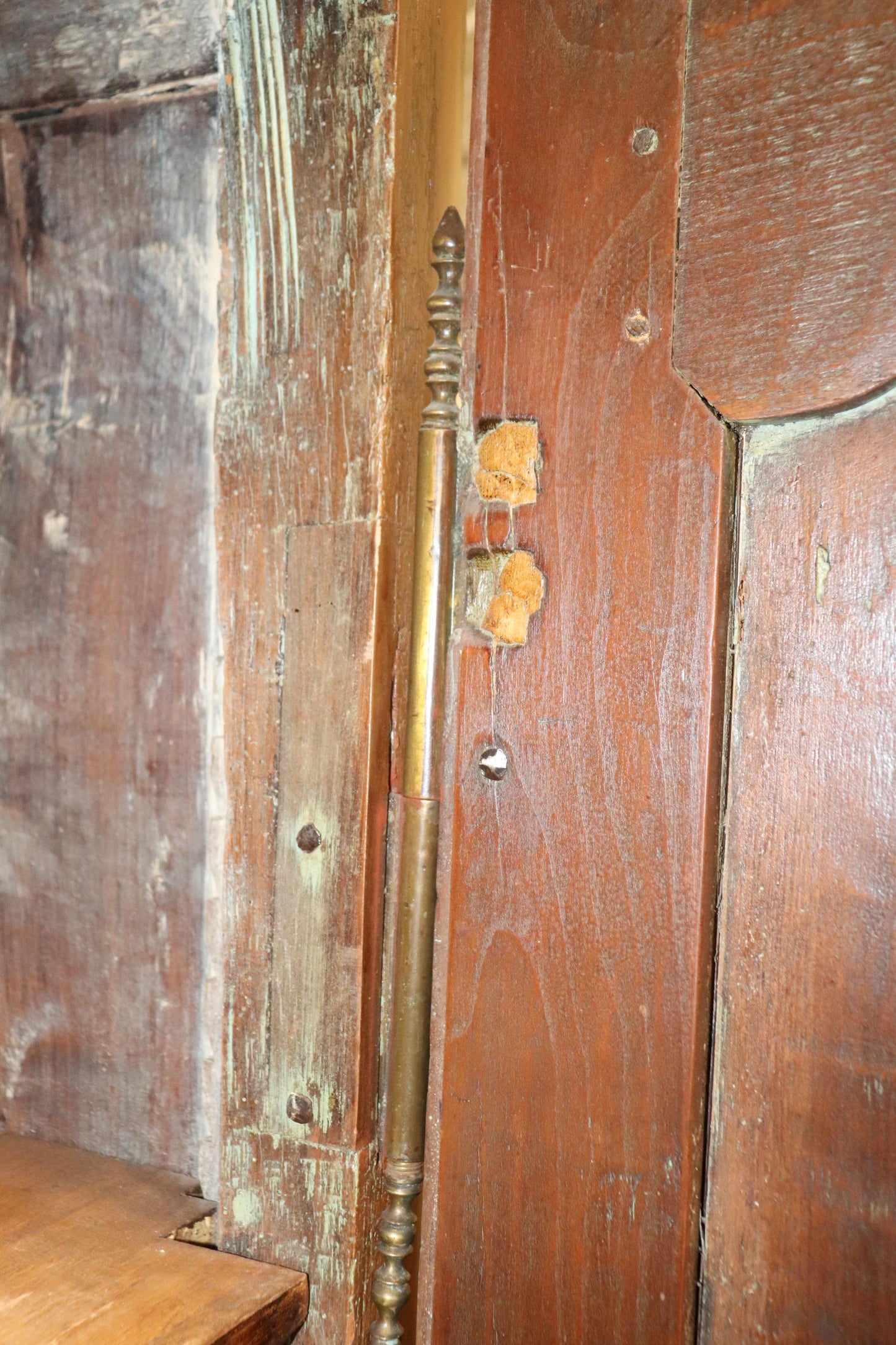 Fine Solid Oak Single Door French Country Armoire Bonnetiere Circa 1840s