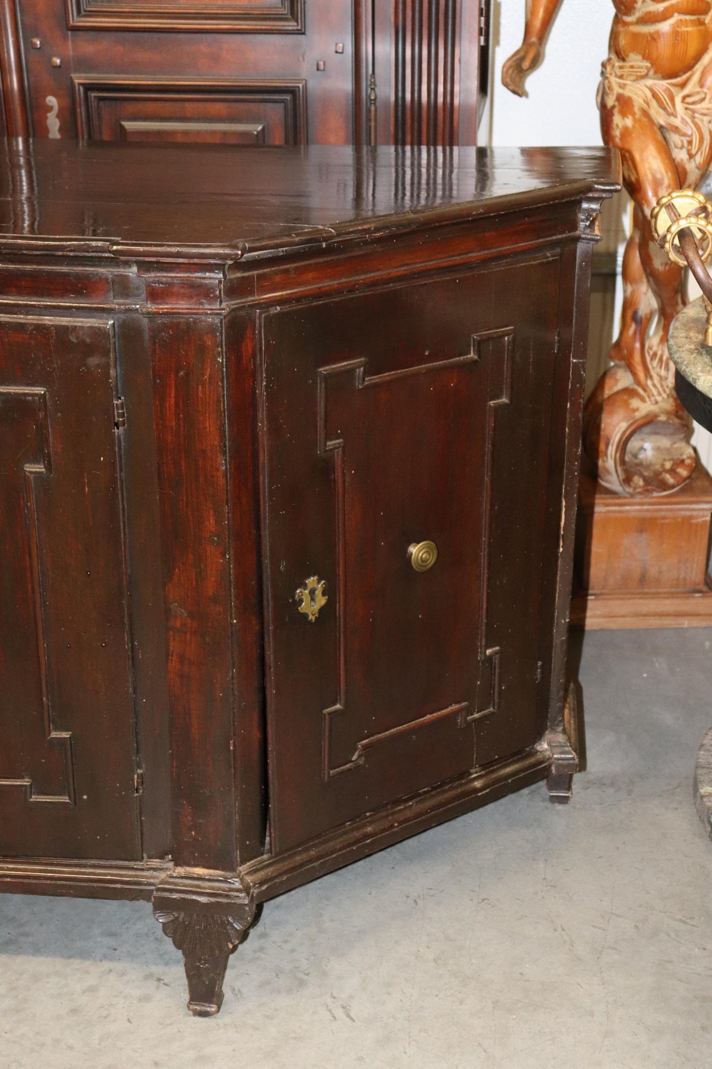 Rare Period French 1790s era Directoire Mahogany Sideboard Buffet