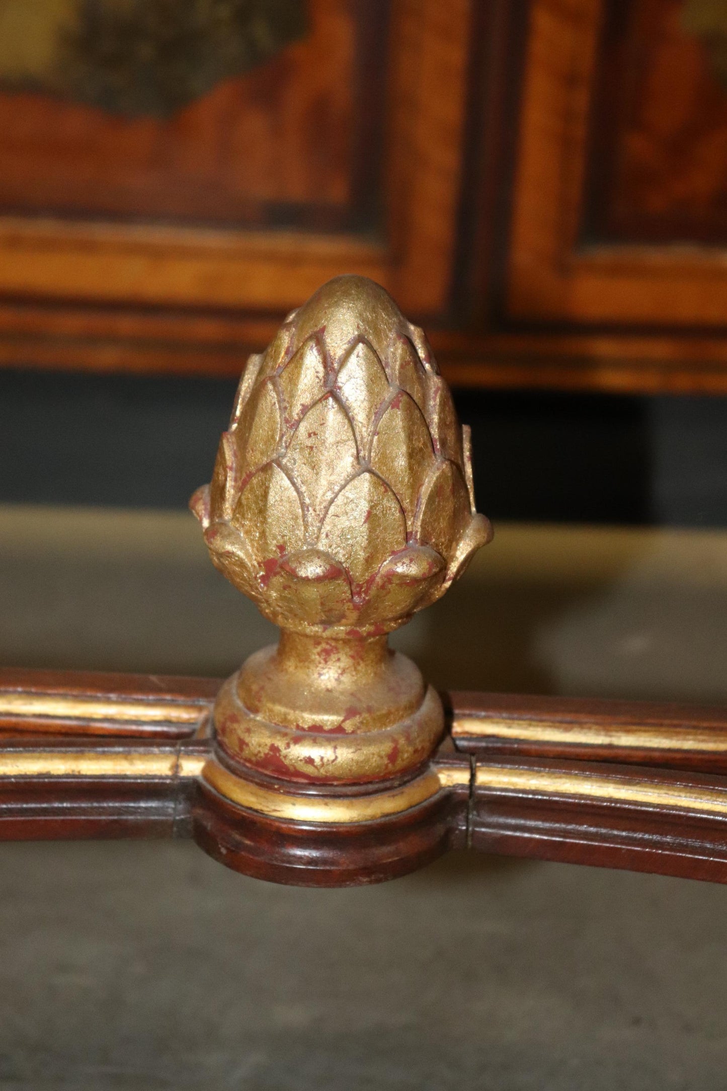 Fine Quality Paint Decorated Adams Satinwood Demilune Console Tables Circa 1900