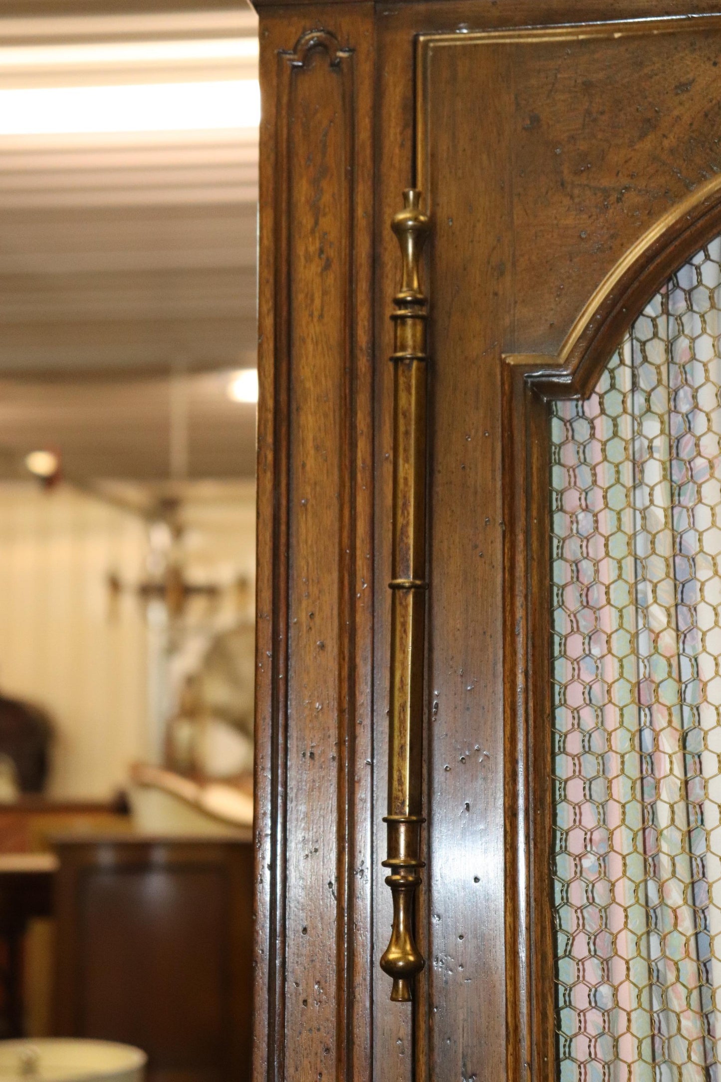 Auffray & Co Walnut French Louis XVI Open Door Armoire Circa 1960