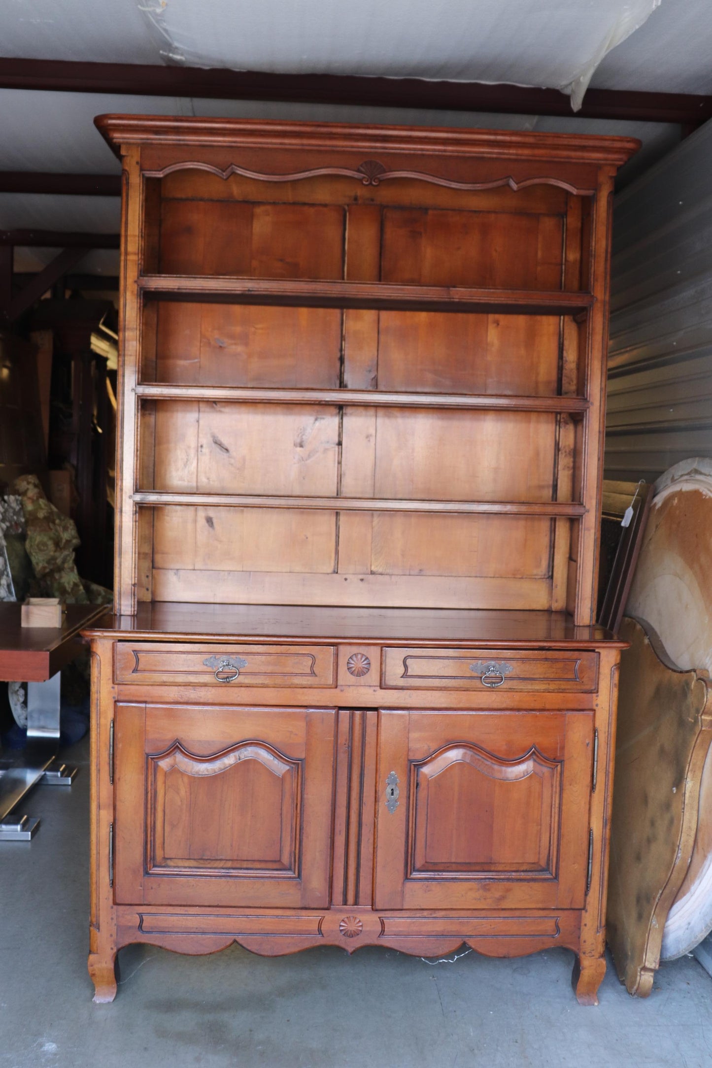 Hand-Made Walnut French Provincial Auffray or Don Ruseau Jelly Cupboard