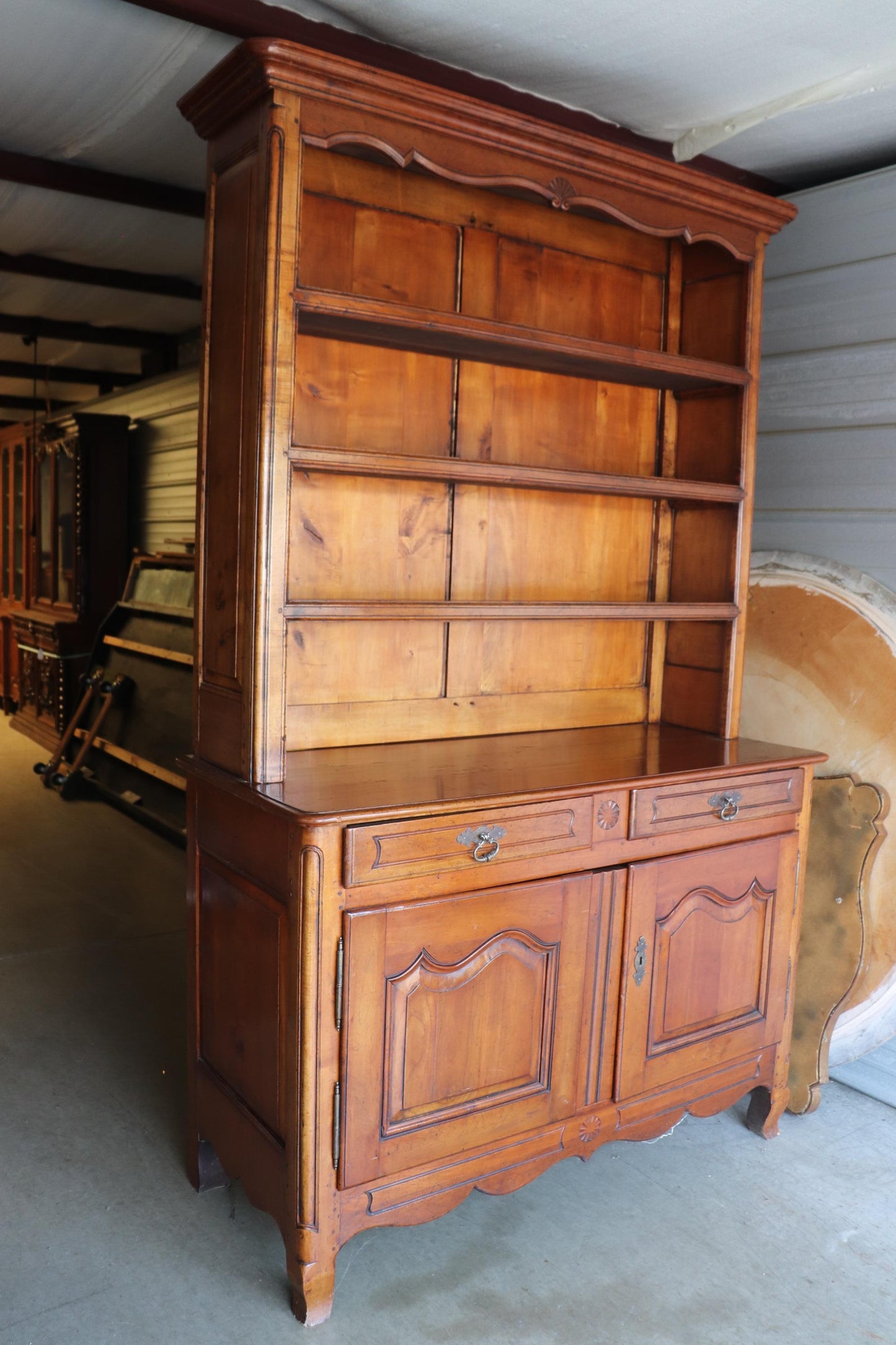 Hand-Made Walnut French Provincial Auffray or Don Ruseau Jelly Cupboard