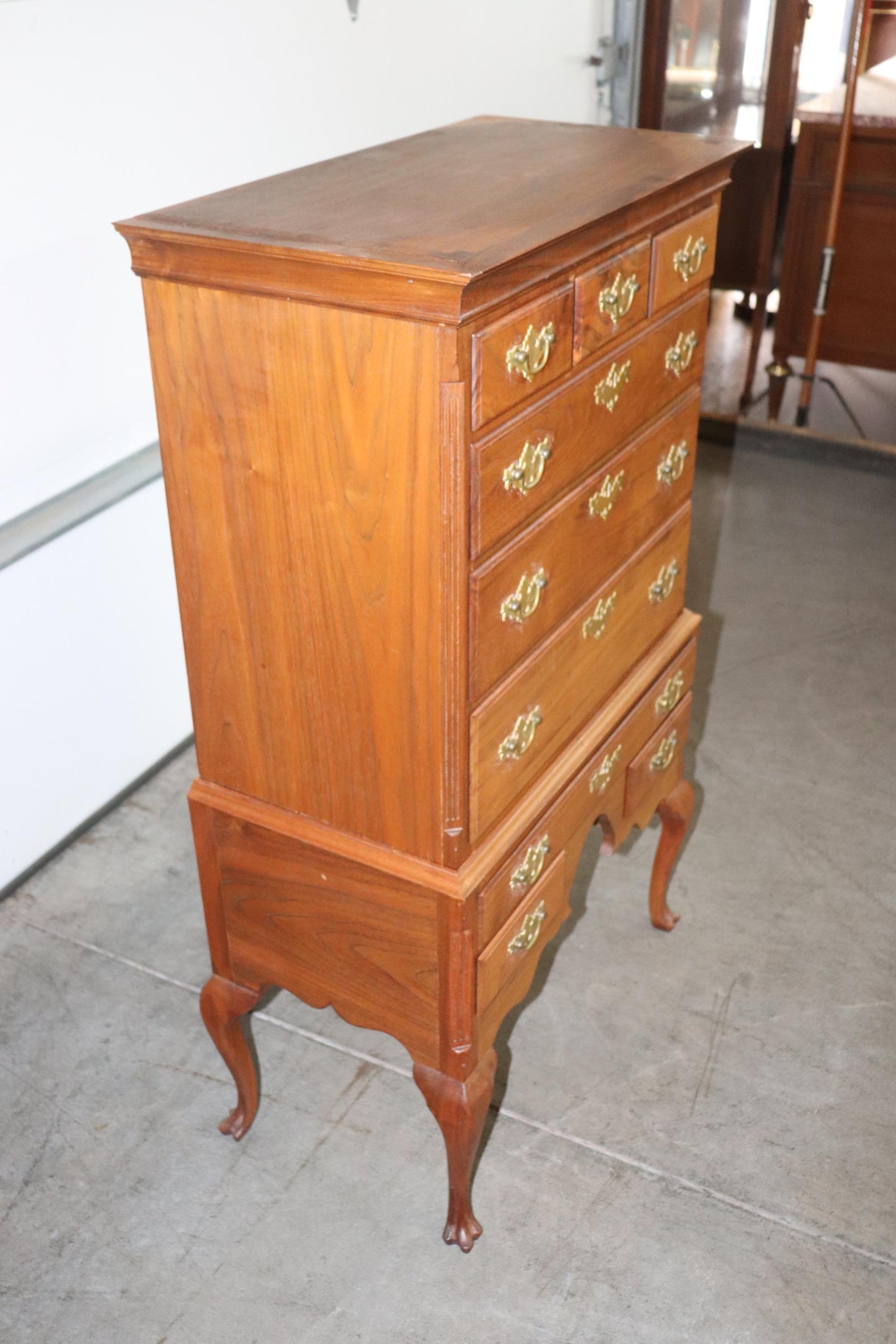 Fine Quality Bench-Made Sold Walnut Trifid Foot Georgian Dresser